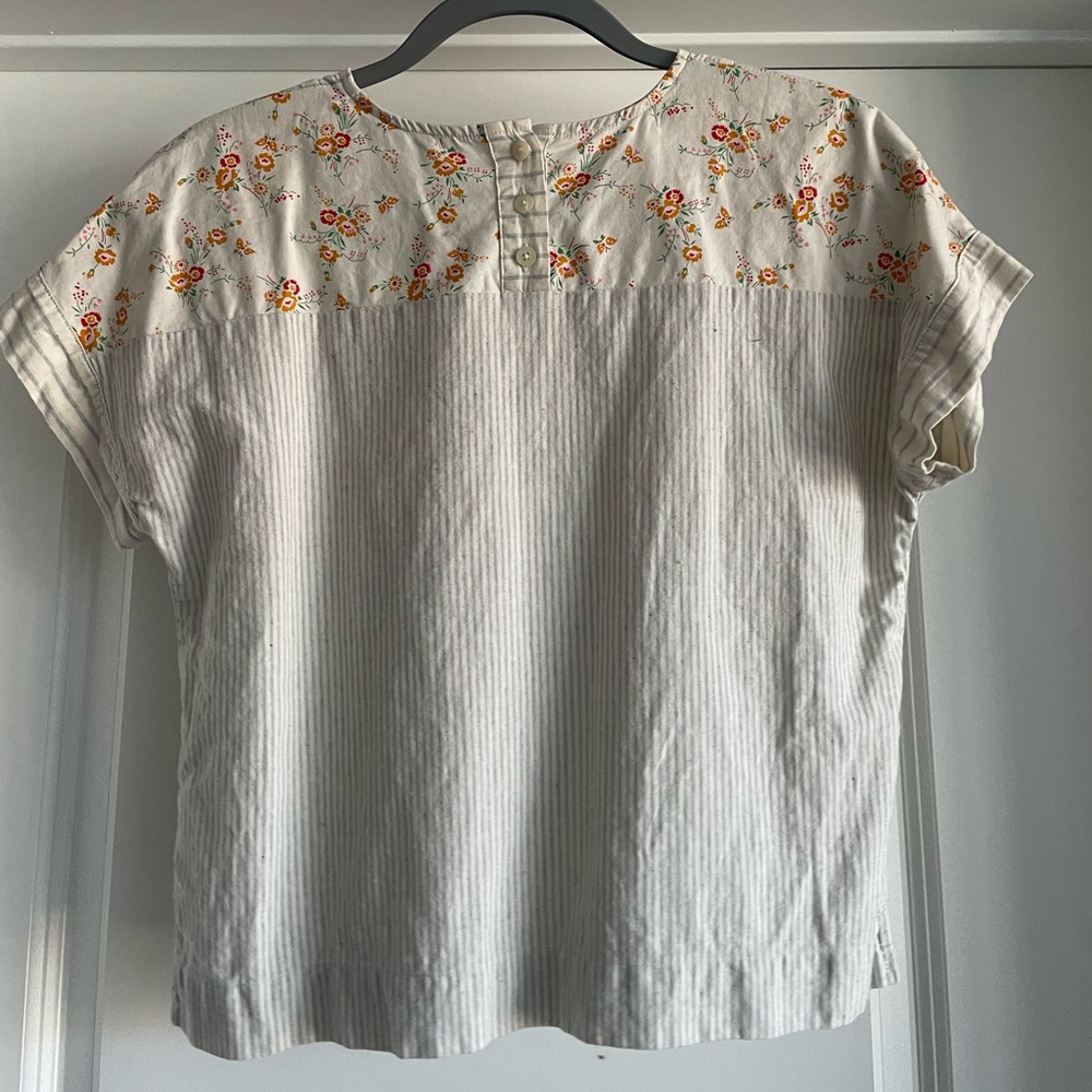 Madewell x The New Denim Project Patchwork Top, Size XS - Picture 2 of 2